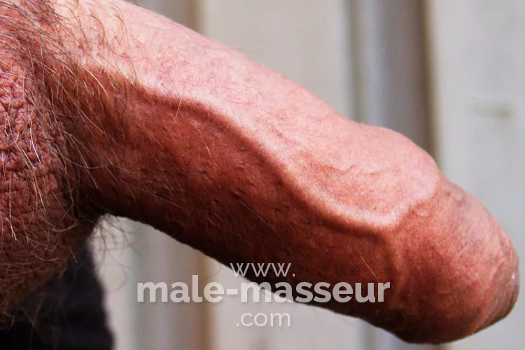 Foreskin massage close-up uncut stimulation