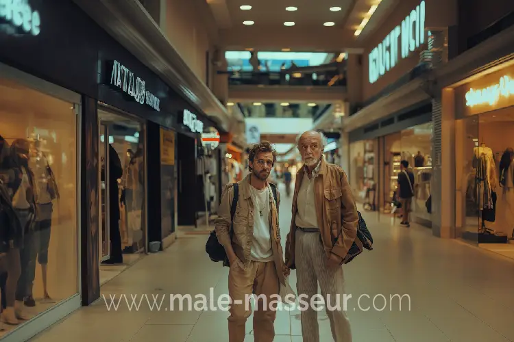 Gay cruising Barcelona shopping mall