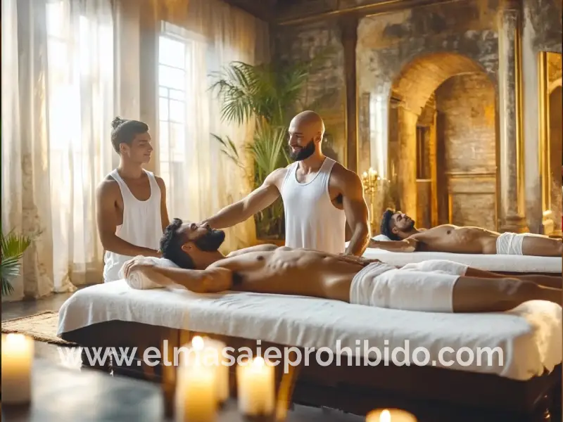 Gay couples massage in a safe studio in Barcelona