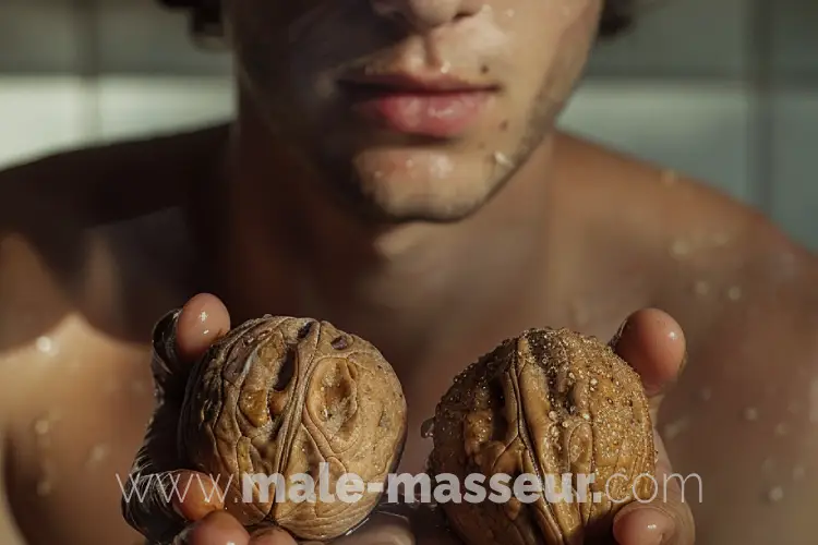 Testicle massage walnuts