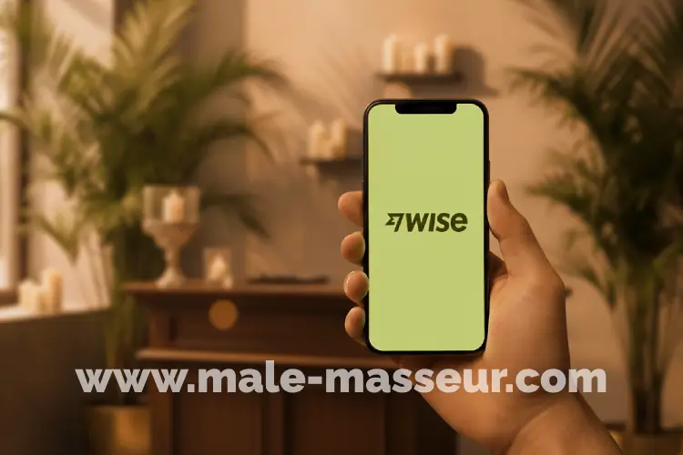 Payment options Wise app for discreet gay massage in Barcelona