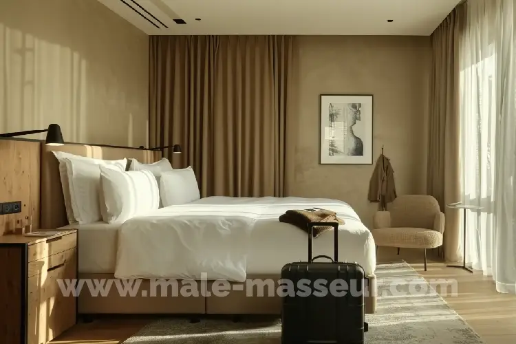 Calm private massage environment for congress attendees in Barcelona