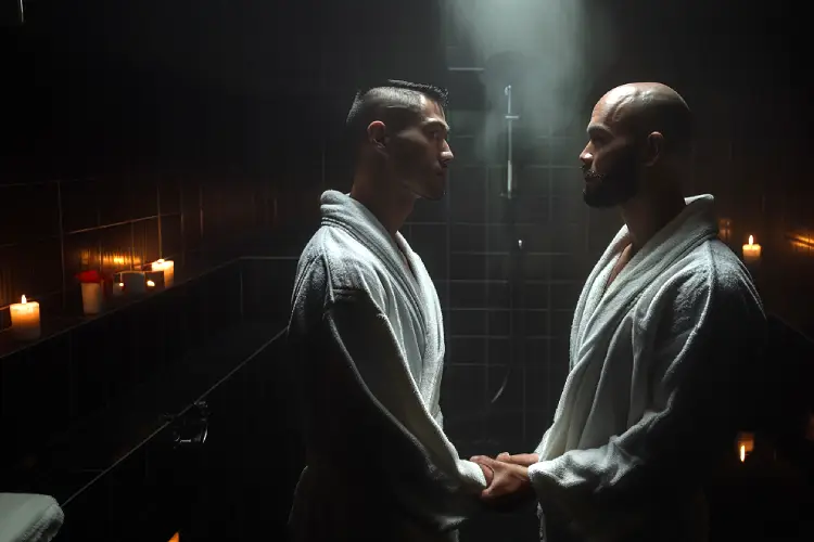 gay tantric massage Barcelona ritual atmosphere for Asian men